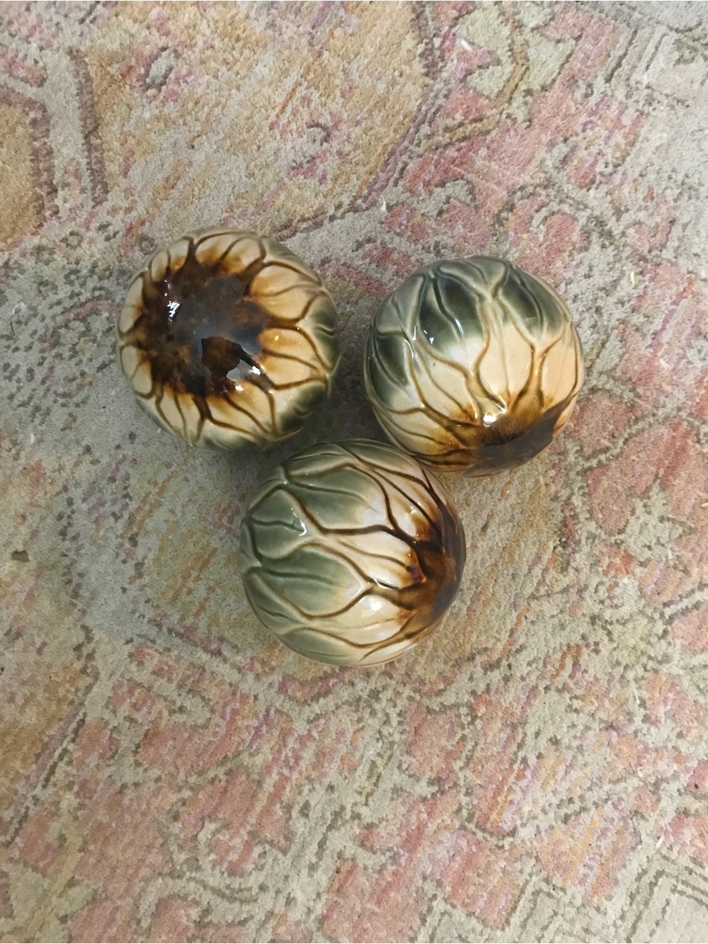 Ceramic Artichoke Decorative Spheres